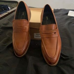 Tan loafers